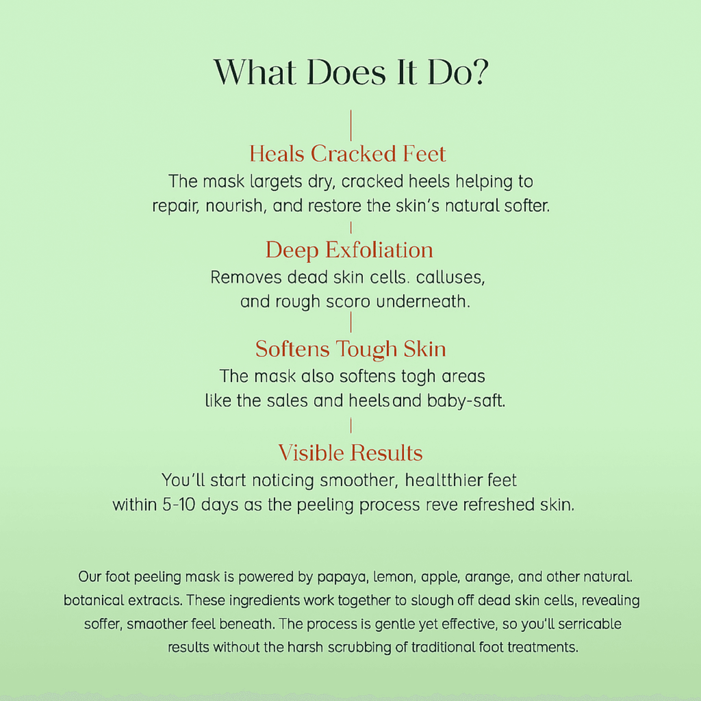 Exfoliating Foot Mask Hydrating Sock Pedicure