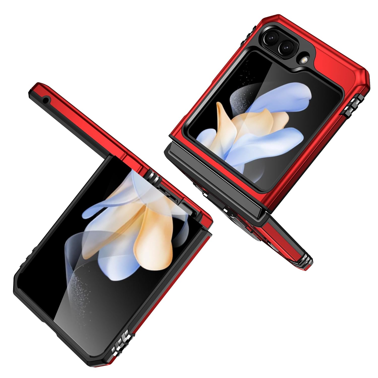 (Buy 1 Get 1 Free) Galaxy Z Flip5 Magnetic Kick Stand Hybrid Case