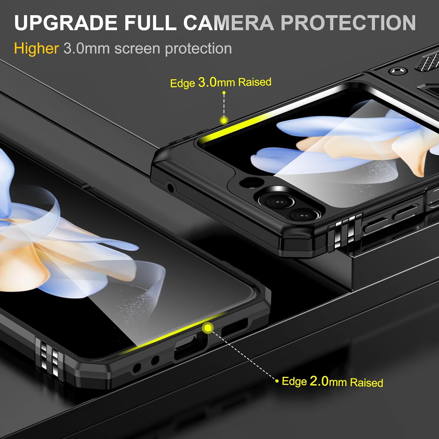 (Buy 1 Get 1 Free) Galaxy Z Flip5 Magnetic Kick Stand Hybrid Case