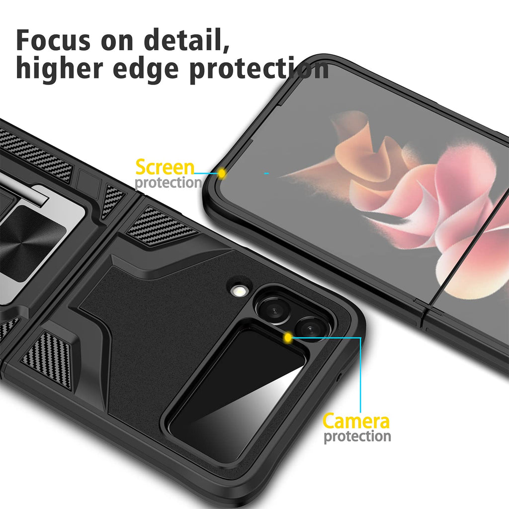 (Buy 1 Get 1 Free) Galaxy Z Flip4 Magnetic Kick Stand Hybrid Case