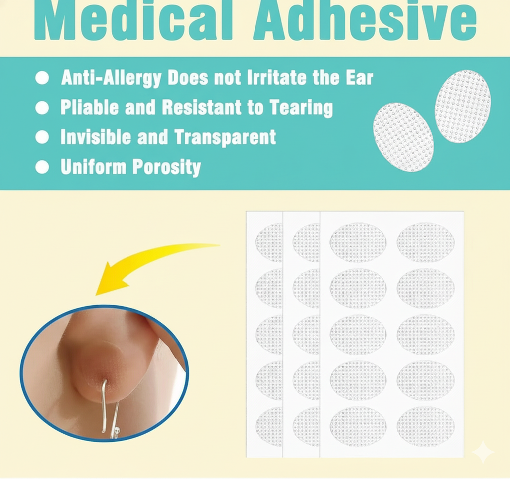 Premium Earlobe Support Patches (100 PCS)