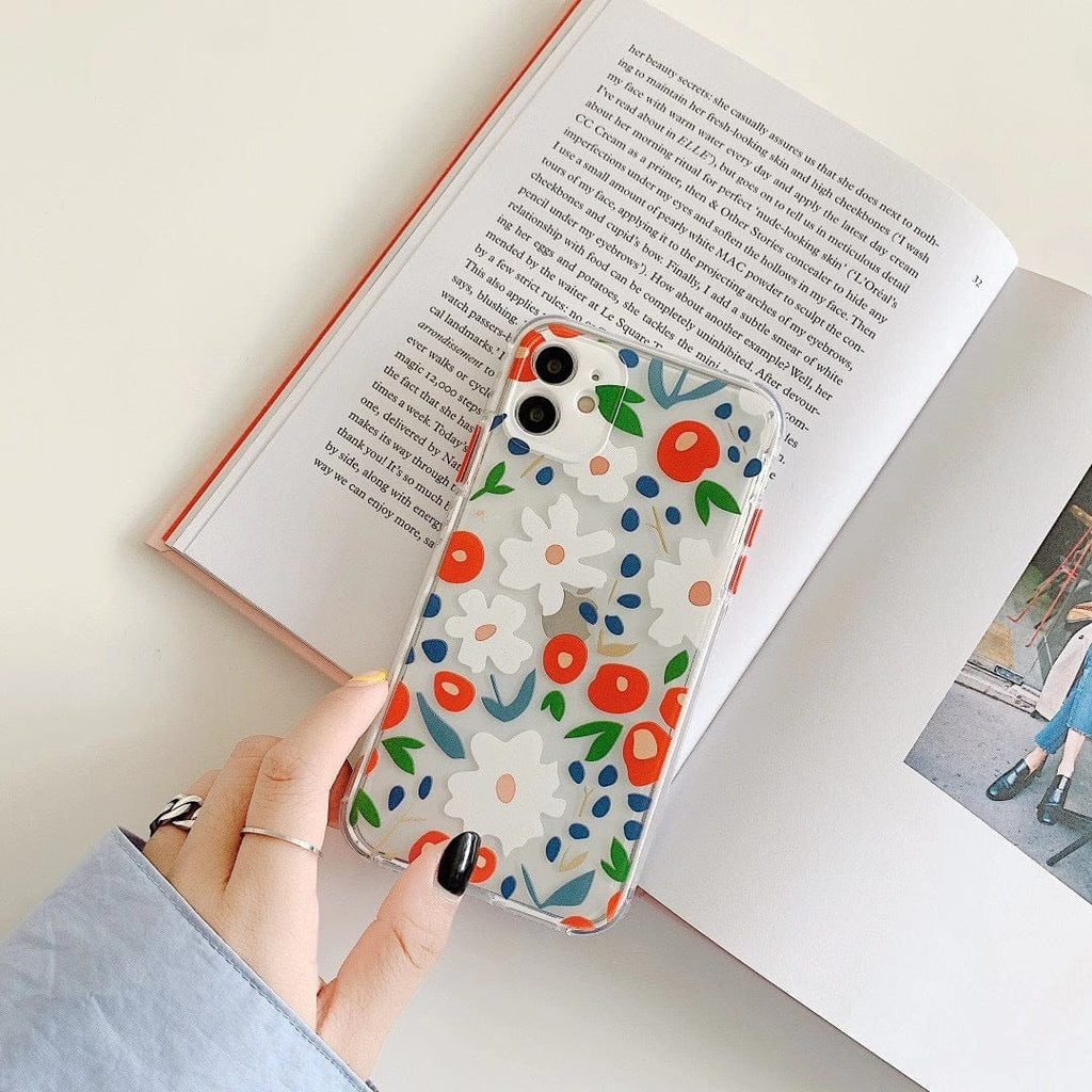 (Buy 1 Get 1 Free) Adorable Flower Transparent Case