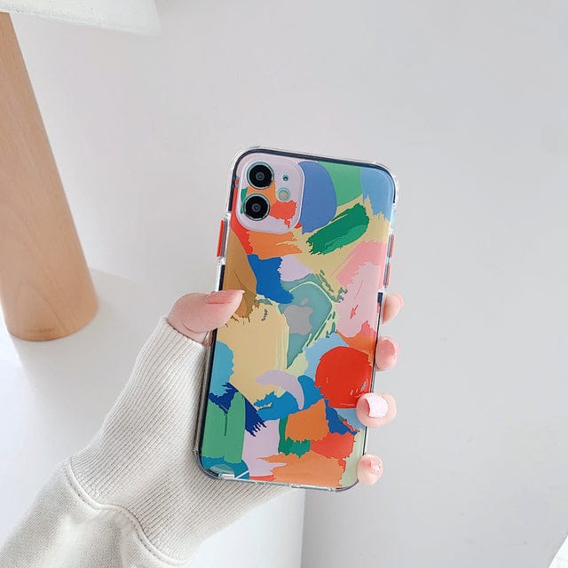 (Buy 1 Get 1 Free) Artsy Painted Chain Phone Case