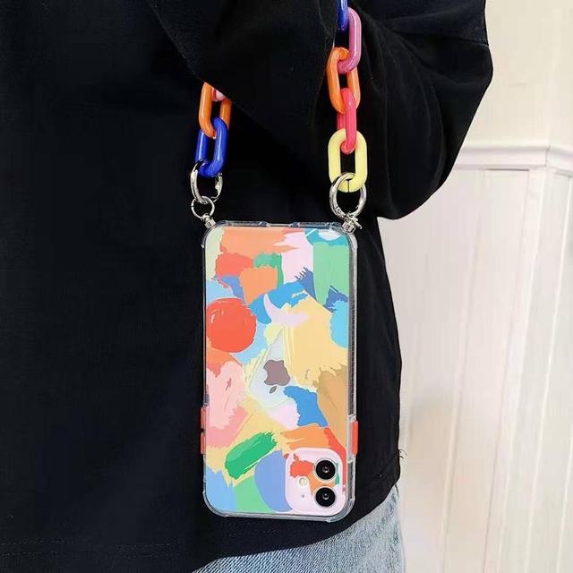 (Buy 1 Get 1 Free) Artsy Painted Chain Phone Case