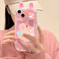 (Buy 1 Get 1 Free) Transparent Cute 3D WHAT? Cover