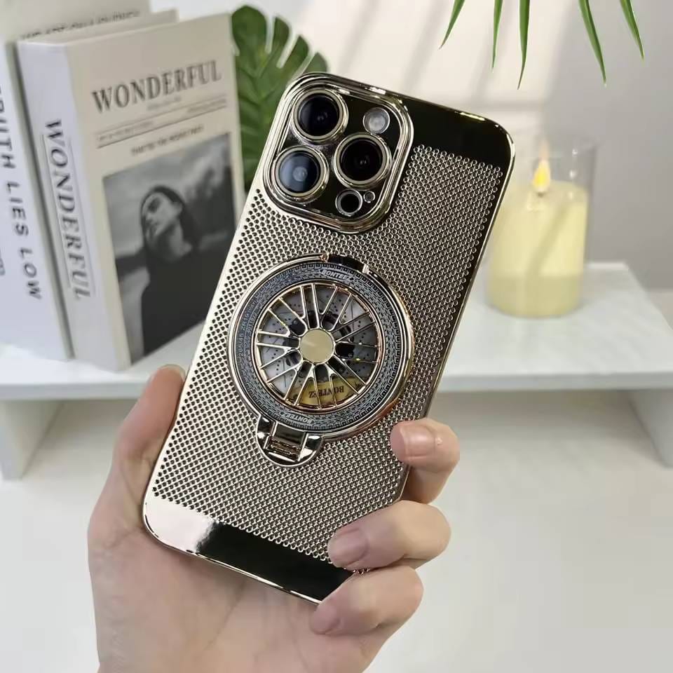 (Buy 1 Get 1 Free) Brilliant Spin Rotating Wheel Stand Case - iPhone