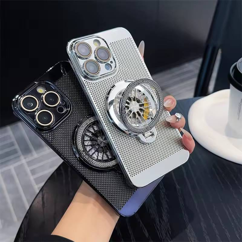 (Buy 1 Get 1 Free) Brilliant Spin Rotating Wheel Stand Case - iPhone
