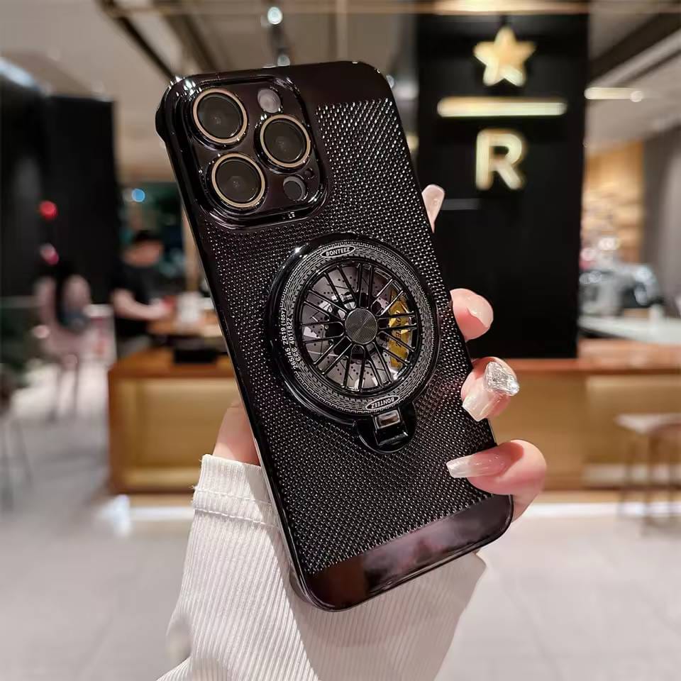 (Buy 1 Get 1 Free) Brilliant Spin Rotating Wheel Stand Case - iPhone