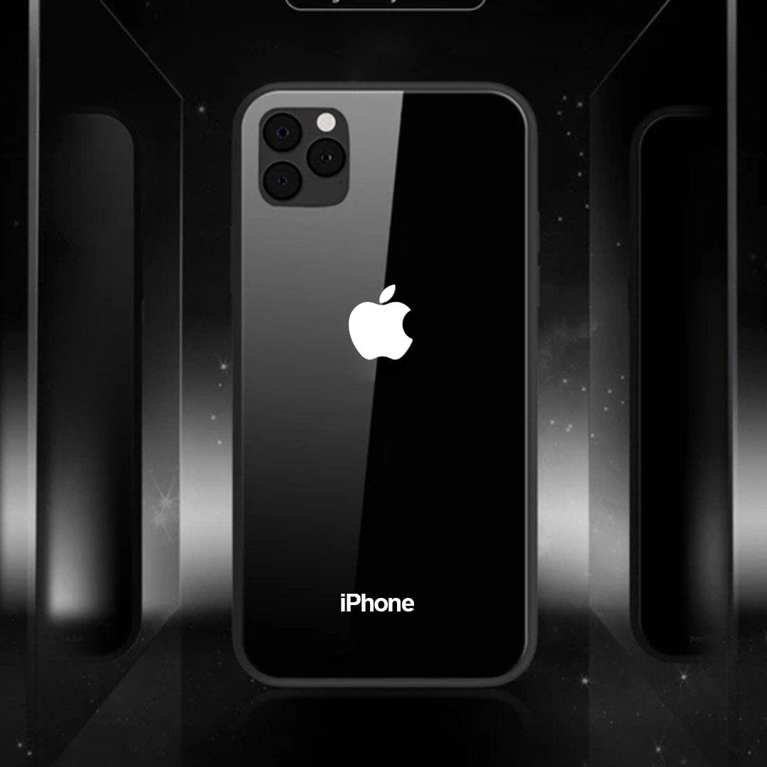 (Buy 1 Get 1 Free) LED Logo Glass Back Case - iPhone