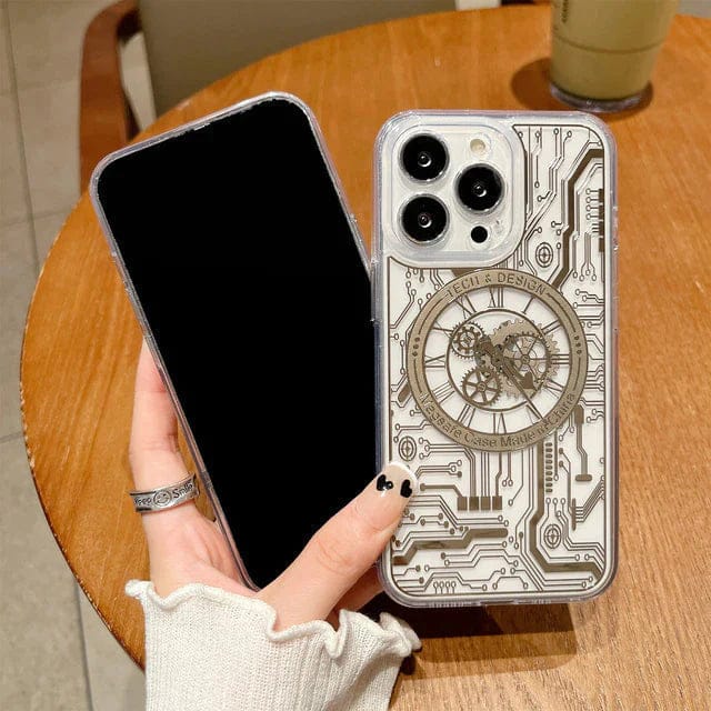 (Buy 1 Get 1 Free) MagSafe Edition Mecha Transparent Case - iPhone