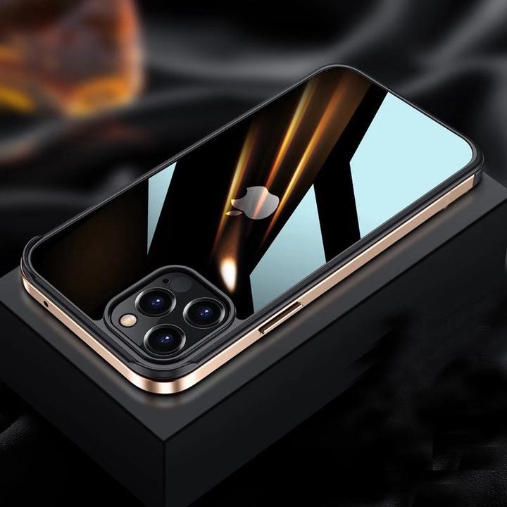 (Buy 1 Get 1 Free) Luxury Square Metal Frame case - iPhone