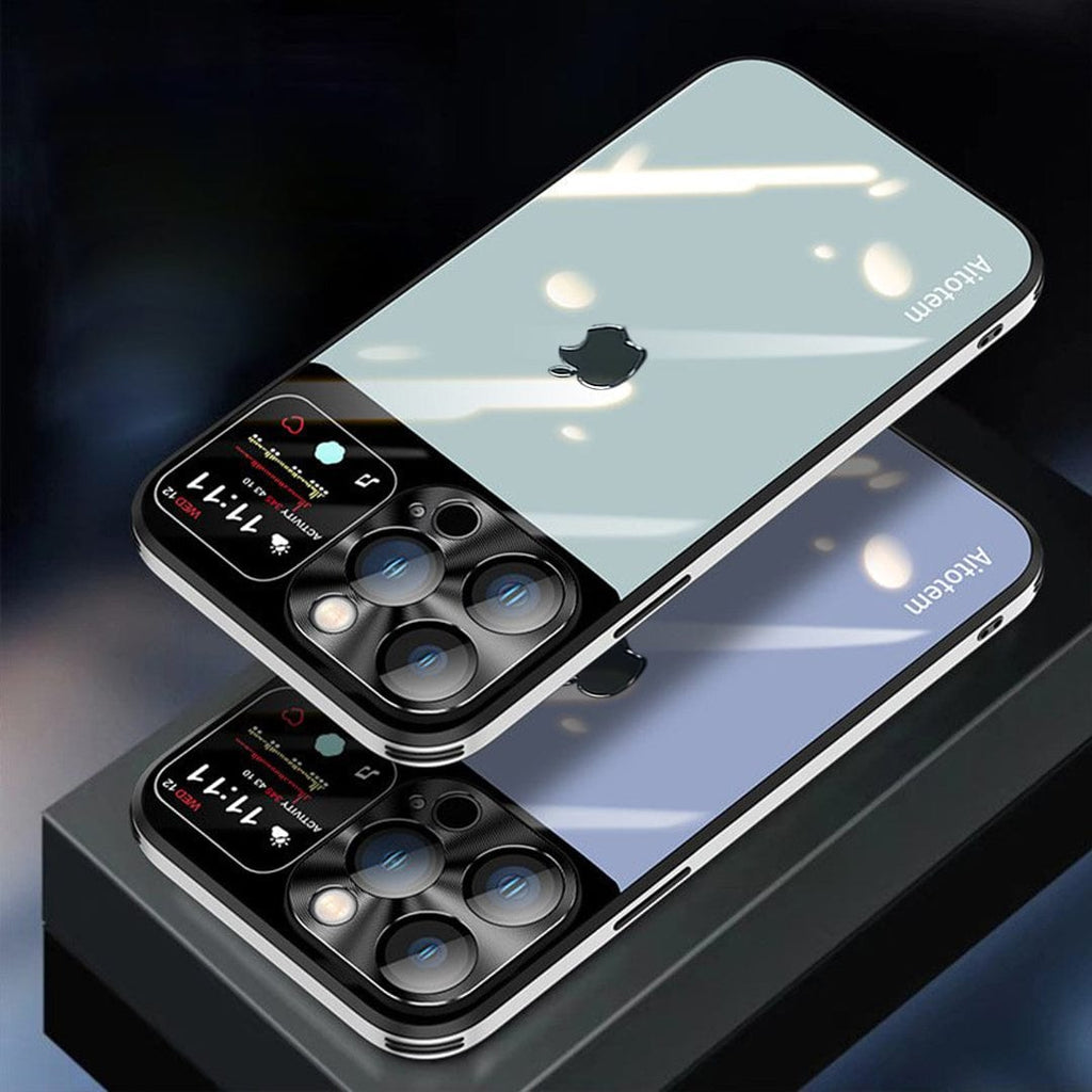 (Buy 1 Get 1 Free) Sleek Glossy Armor Window Glass Case - iPhone