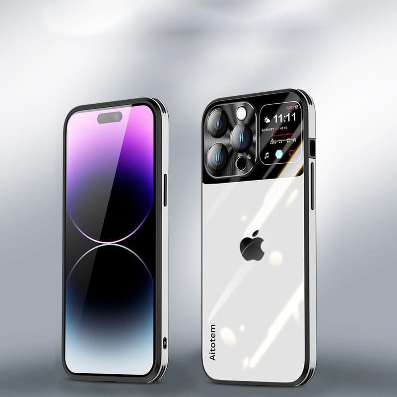 (Buy 1 Get 1 Free) Sleek Glossy Armor Window Glass Case - iPhone