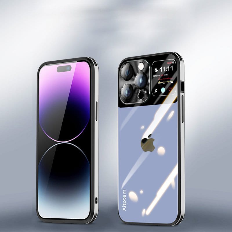 (Buy 1 Get 1 Free) Sleek Glossy Armor Window Glass Case - iPhone