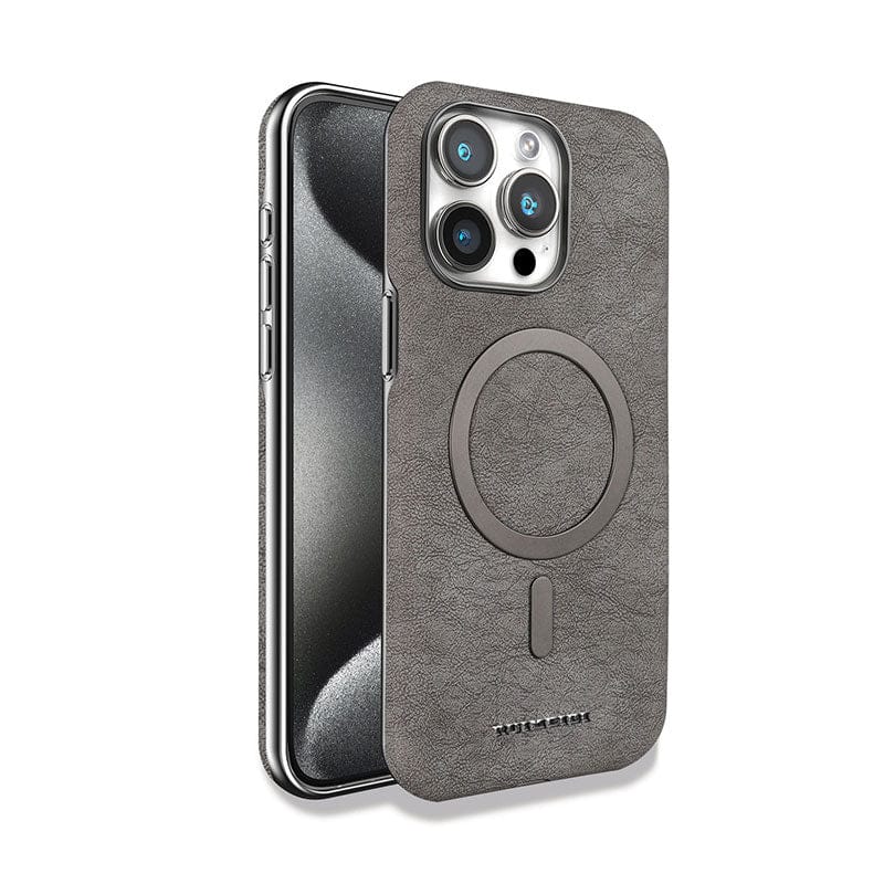 (Buy 1 Get 1 Free) Classic Vintage Leather Magnetic Case - iPhone