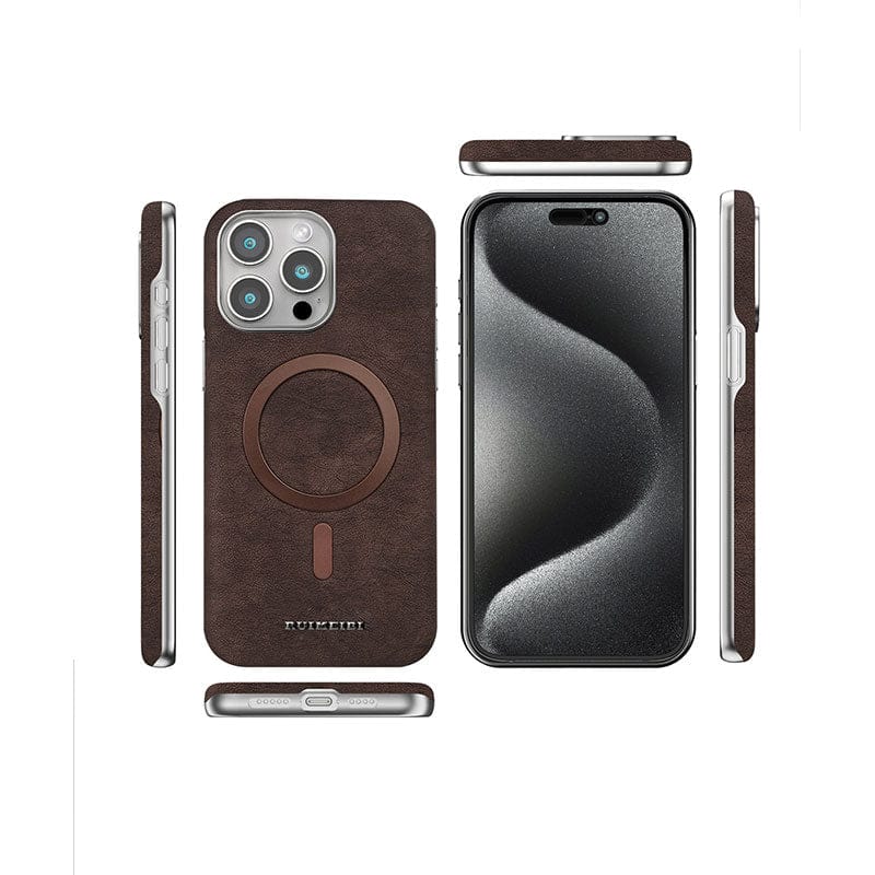 (Buy 1 Get 1 Free) Classic Vintage Leather Magnetic Case - iPhone