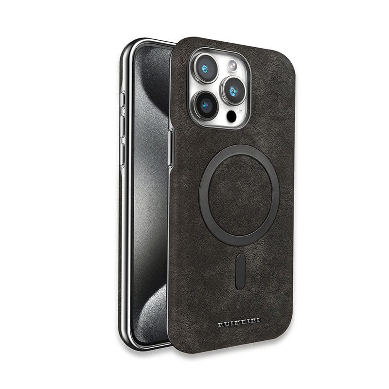 (Buy 1 Get 1 Free) Classic Vintage Leather Magnetic Case - iPhone