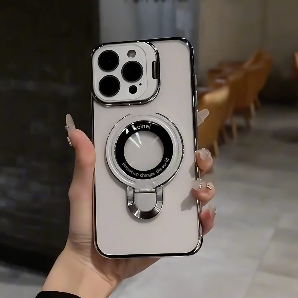 (Buy 1 Get 1 Free) Crystal Ring Grip Lens Bracket Case - iPhone