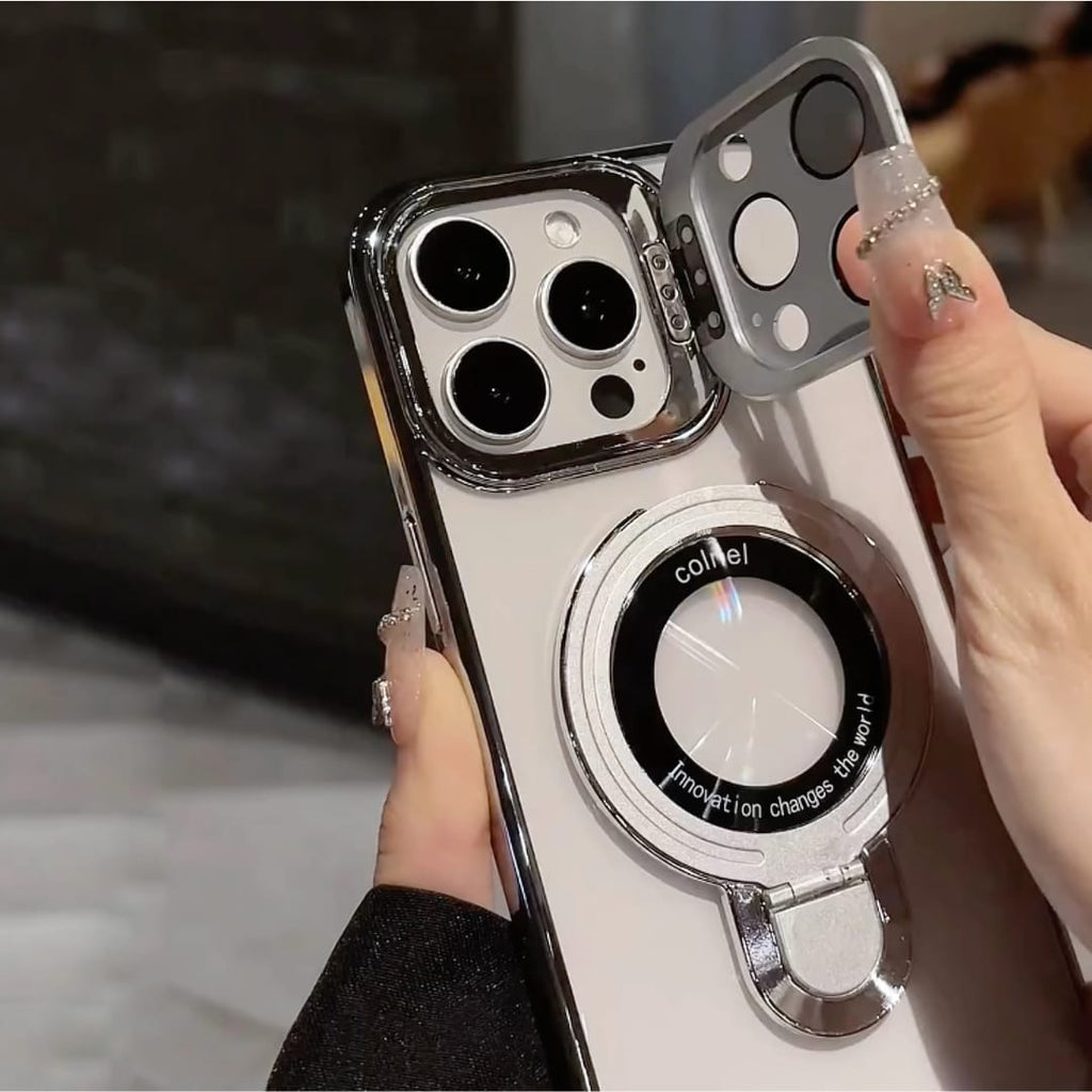(Buy 1 Get 1 Free) Crystal Ring Grip Lens Bracket Case - iPhone