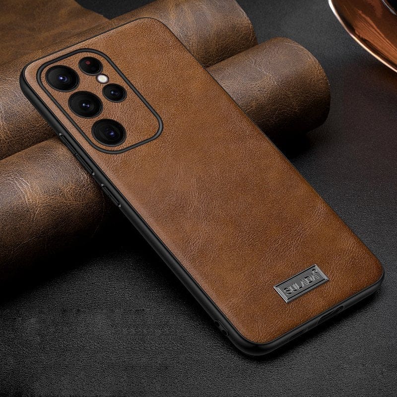 (Buy 1 Get 1 Free) Timeless Genuine Leather Slim Case - Samsung