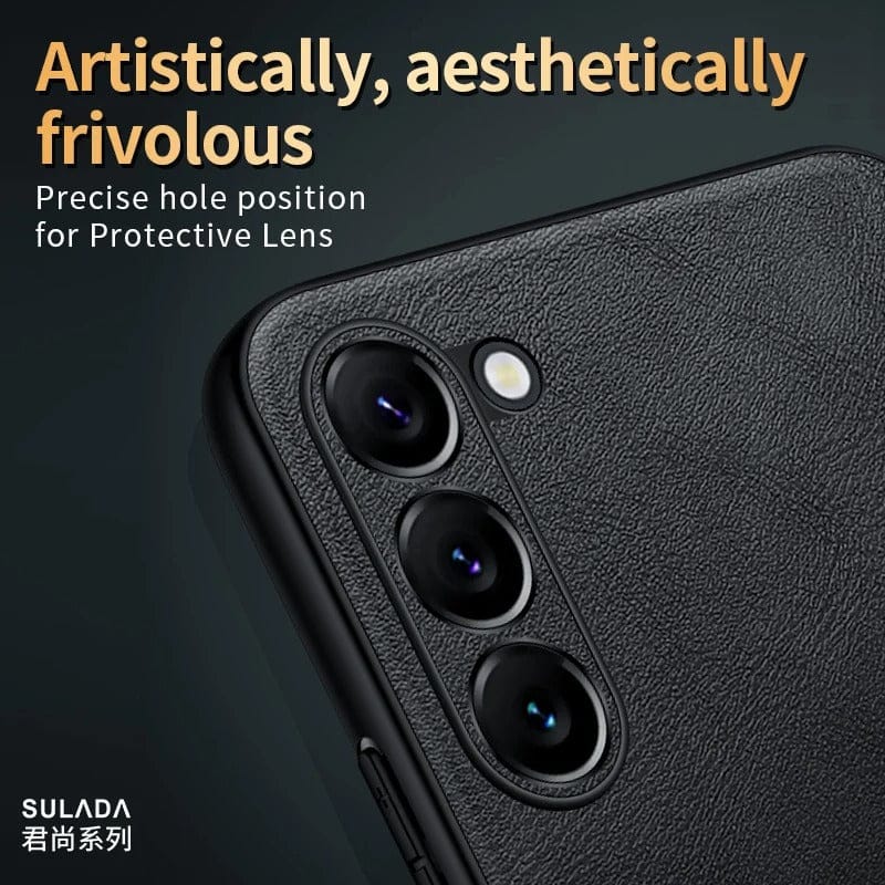 (Buy 1 Get 1 Free) Timeless Genuine Leather Slim Case - Samsung