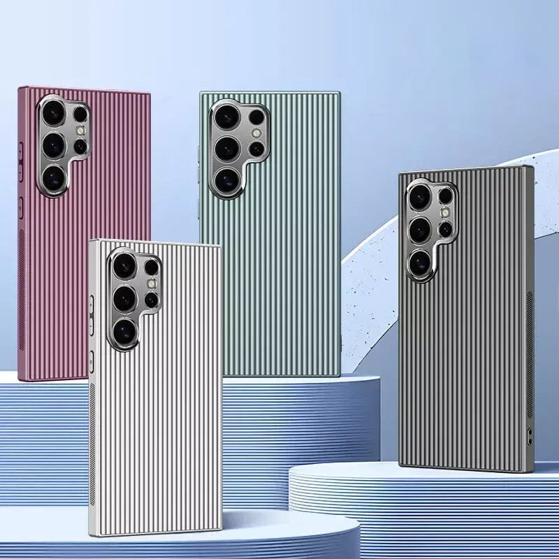 (Buy 1 Get 1 Free) Elegant Pinstripe Pattern Matte Case - Samsung