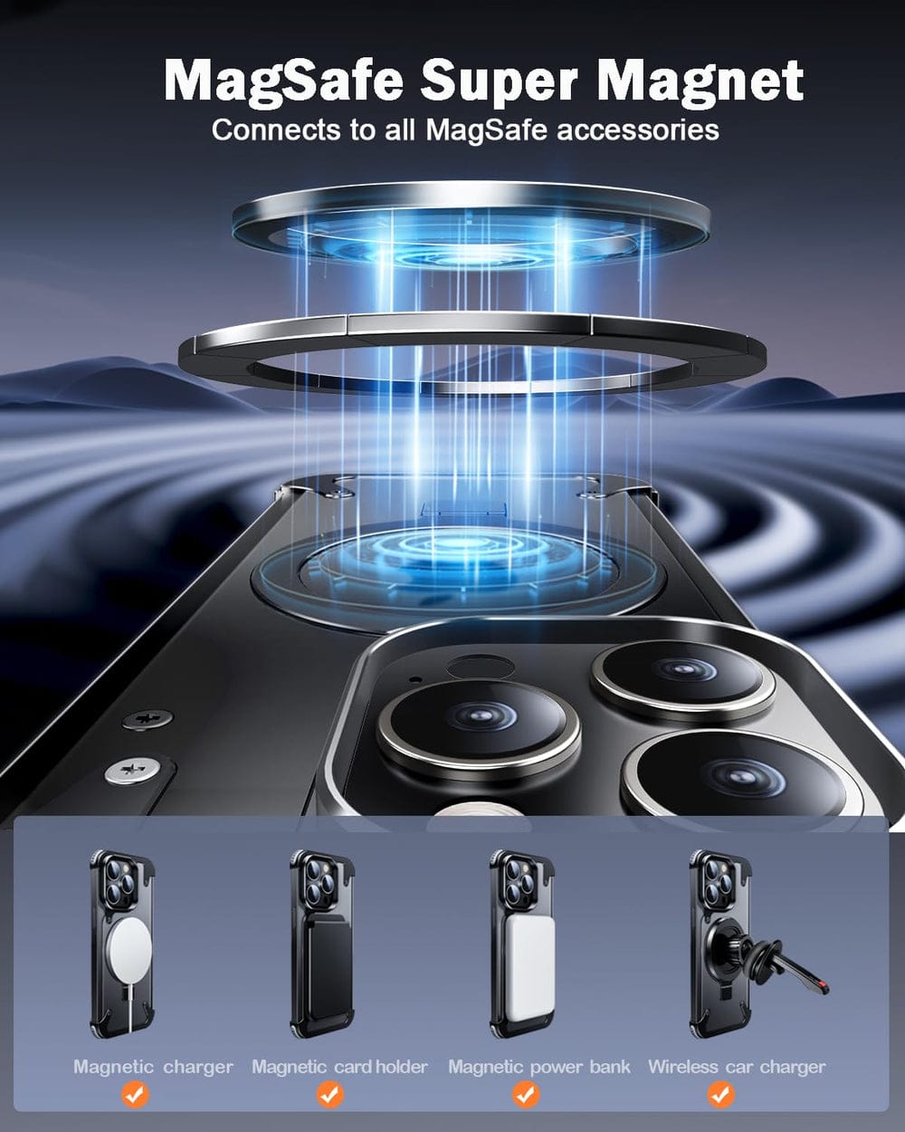(Buy 1 Get 1 Free) Frameless Armoured Case with Kickstand
