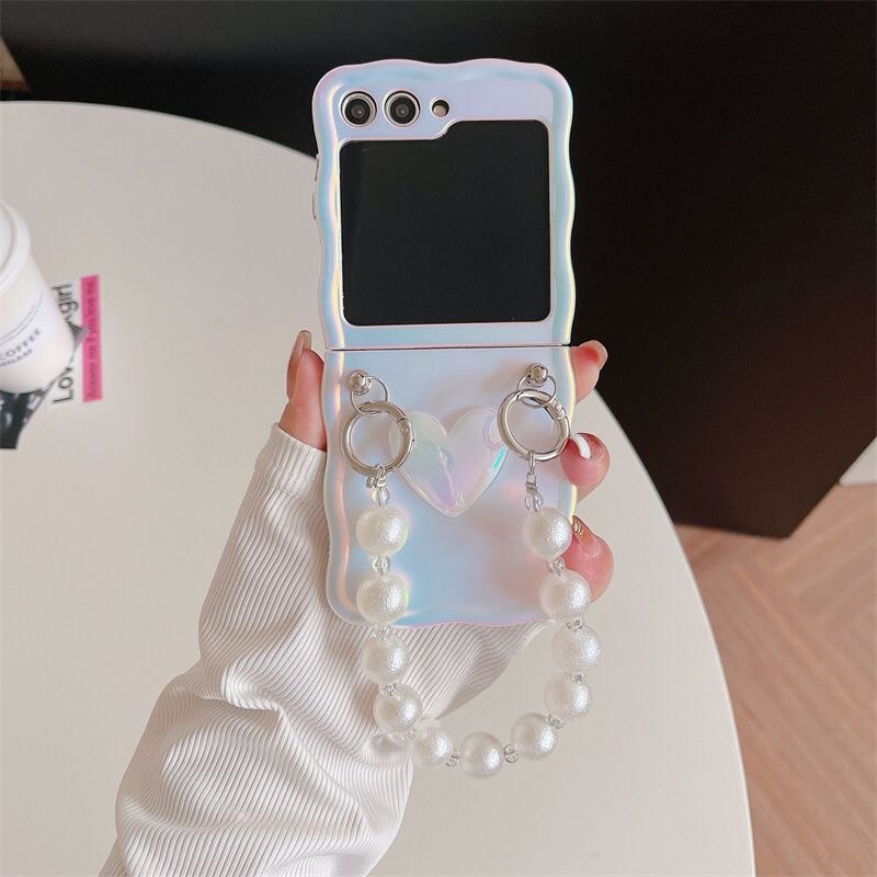 (Buy 1 Get 1 Free) Luxury Silk Pearl Samsung Flip Case