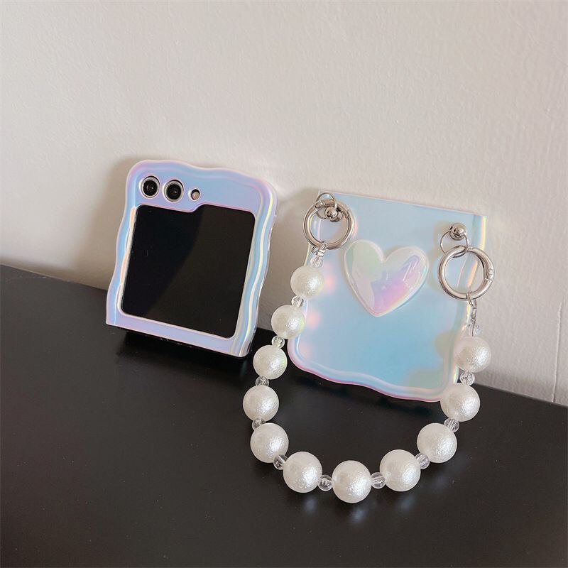 (Buy 1 Get 1 Free) Luxury Silk Pearl Samsung Flip Case