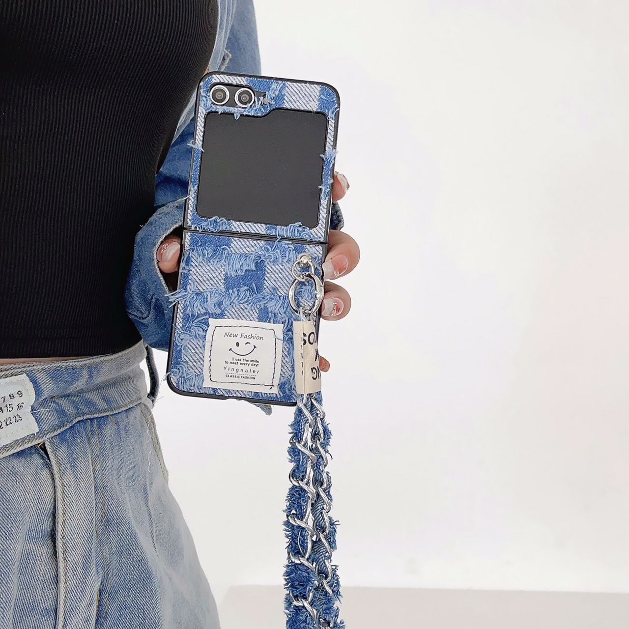 (Buy 1 Get 1 Free) Denim Samsung Flip Case