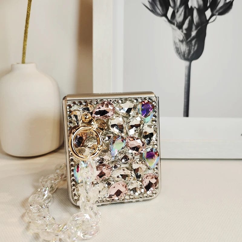 (Buy 1 Get 1 Free) Luxury Diamond Bling Samsung Flip Armband Case
