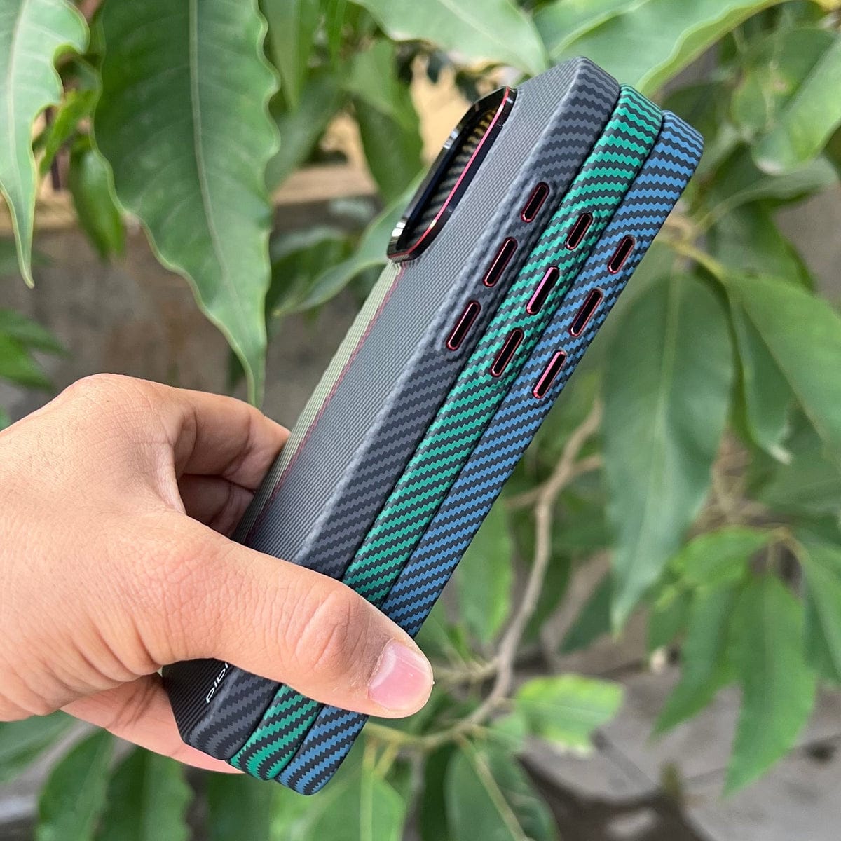(Buy 1 Get 1 Free) Real Aramid Carbon Fiber Three Color Kevilar Case