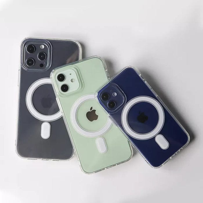 (Buy 1 Get 1 Free) Mag Safe Transparent Shockproof Clear Case