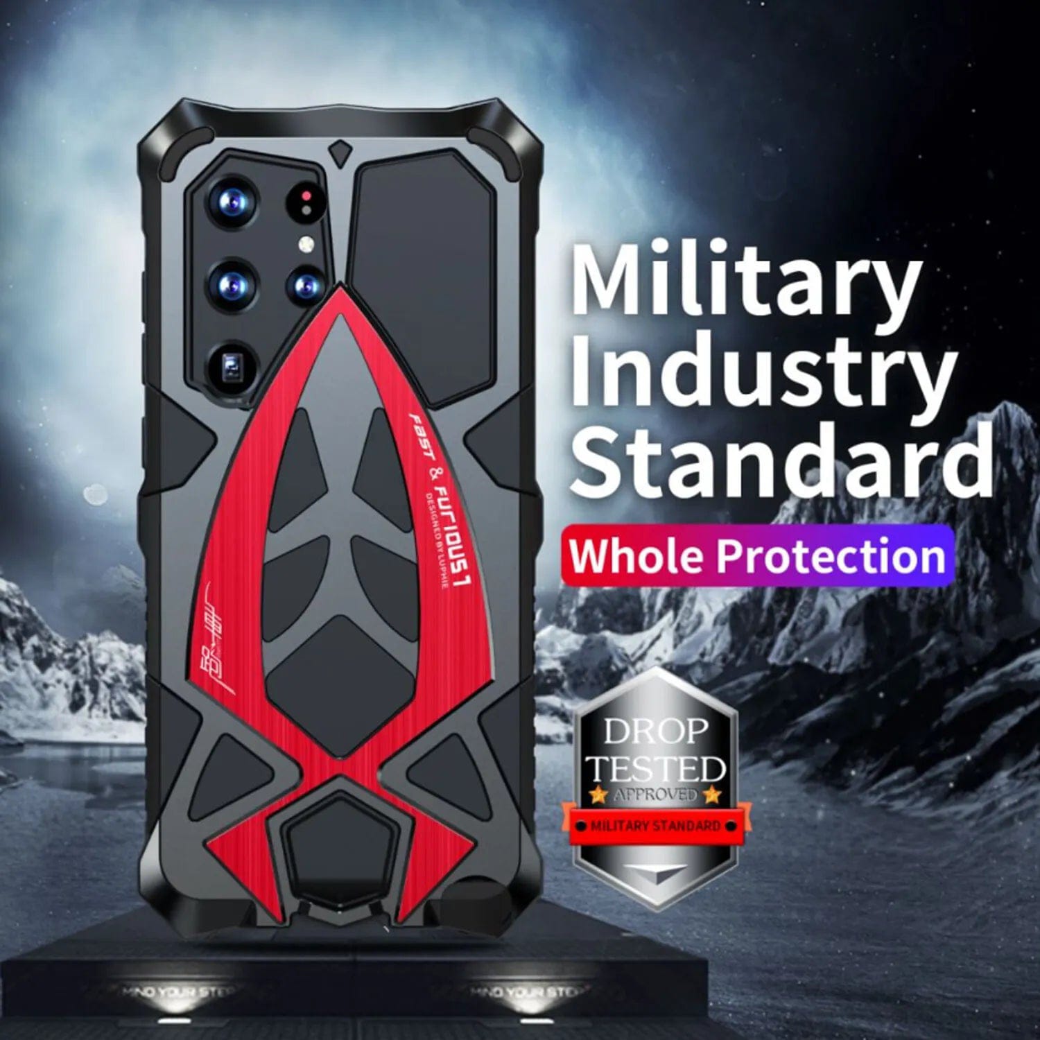 (Buy 1 Get 1 Free) Metal Armor Heavy Duty Shockproof Case - Samsung