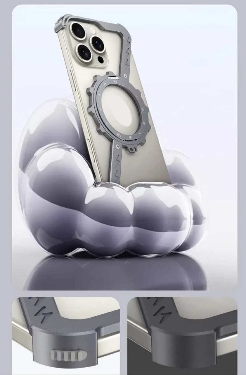 (Buy One Get One) Z-Shape Gear Metal Magnetic Holder iPhone Case