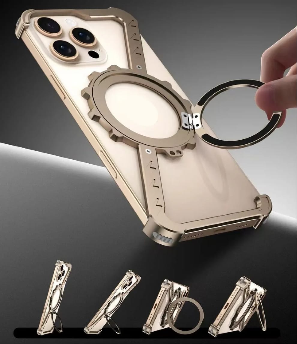 (Buy One Get One) Z-Shape Gear Metal Magnetic Holder iPhone Case