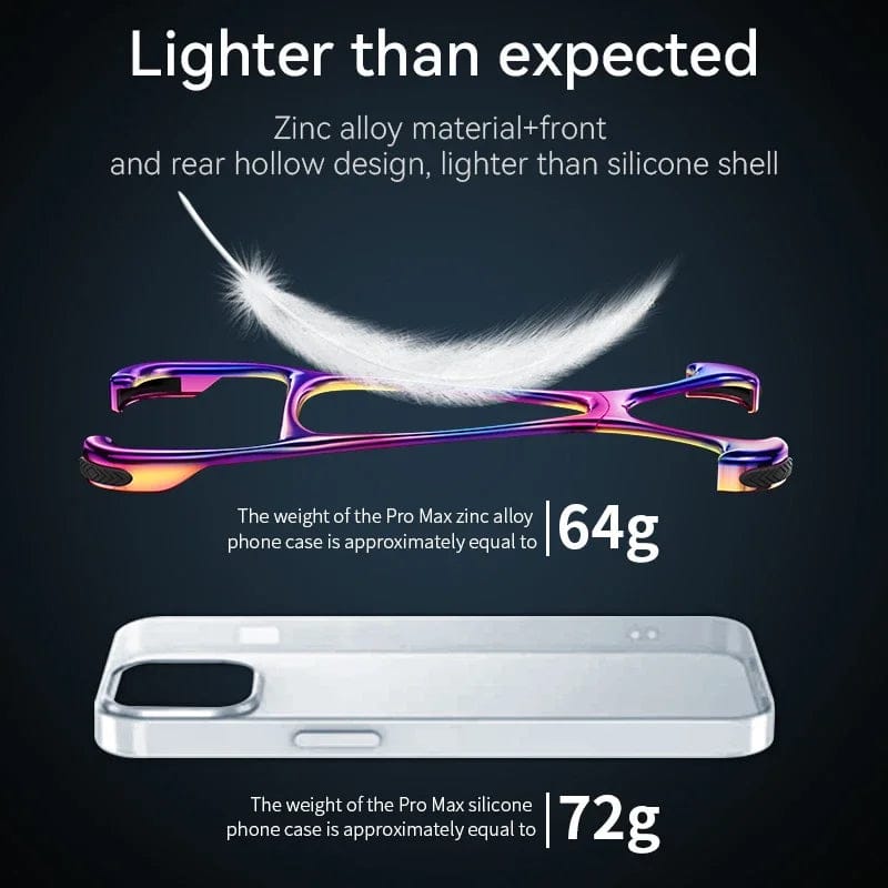 (Buy 1 Get 1 Free) Armor King Metal Frameless Cover for iPhone