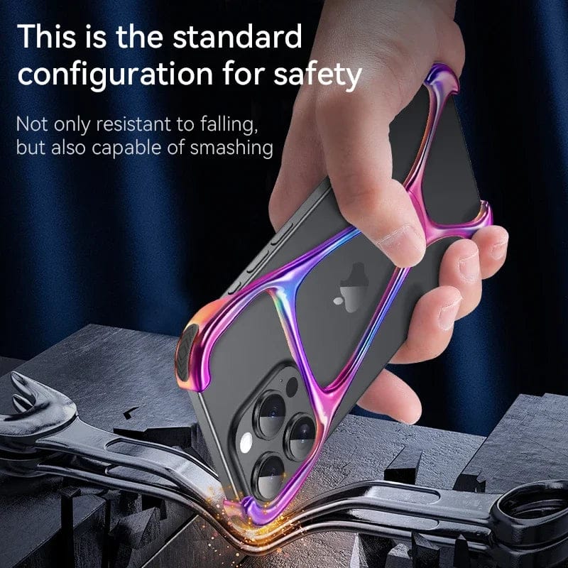 (Buy 1 Get 1 Free) Armor King Metal Frameless Cover for iPhone