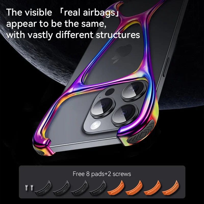 (Buy 1 Get 1 Free) Armor King Metal Frameless Cover for iPhone