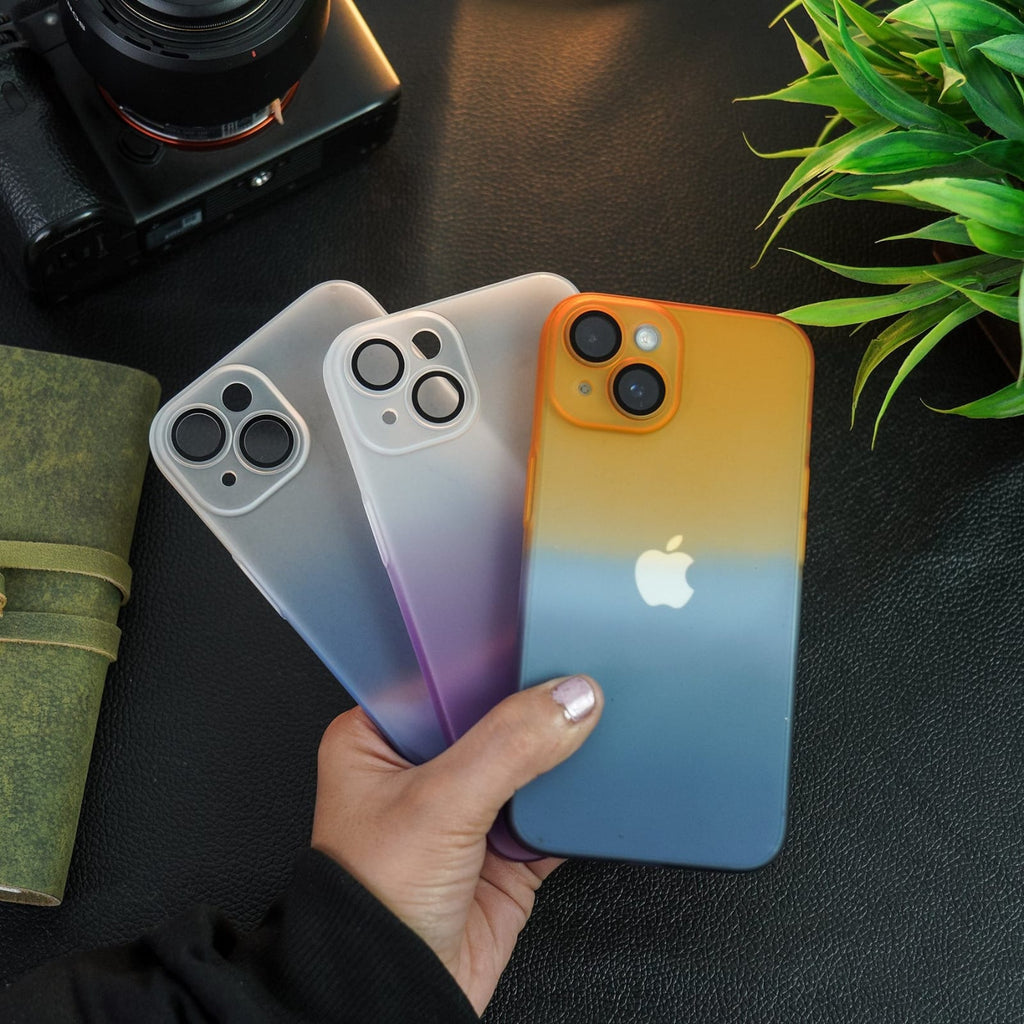 (Buy 1 Get 1 Free) Frosted Matte Gradient Back Case - iPhone