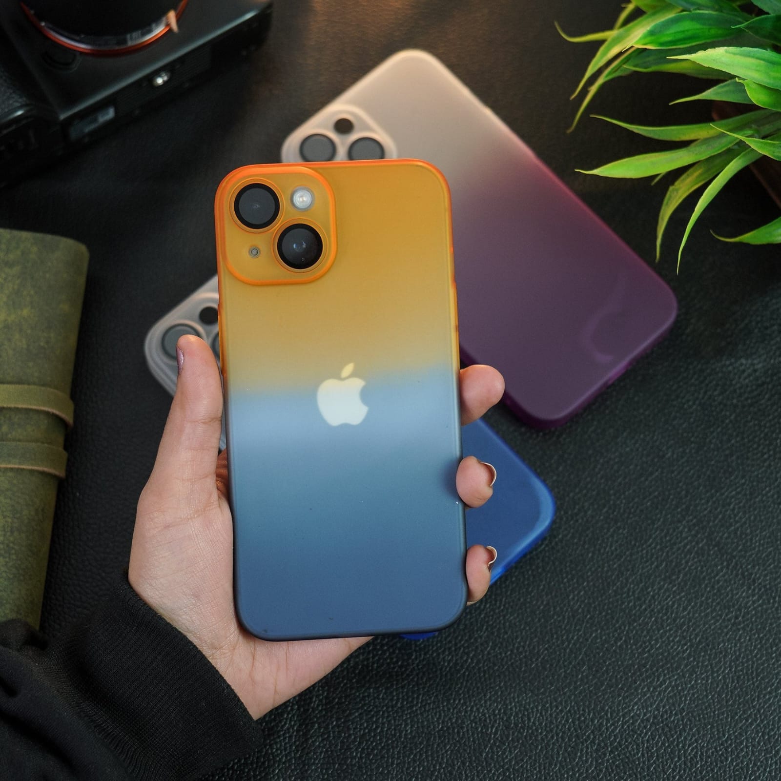 (Buy 1 Get 1 Free) Frosted Matte Gradient Back Case - iPhone