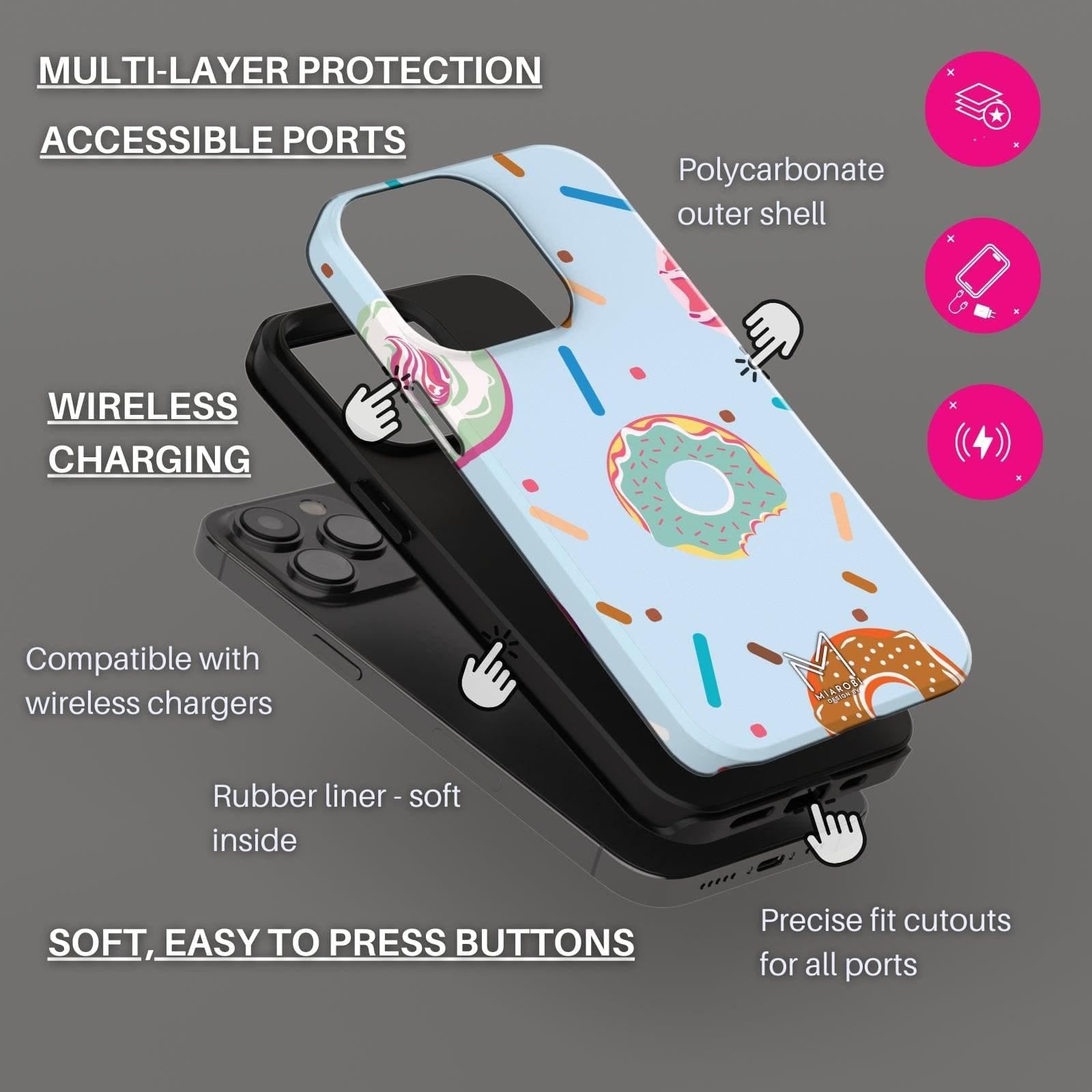(Buy 1 Get 1 Free) Blueberry Sprinkle Phone Case For iPhone