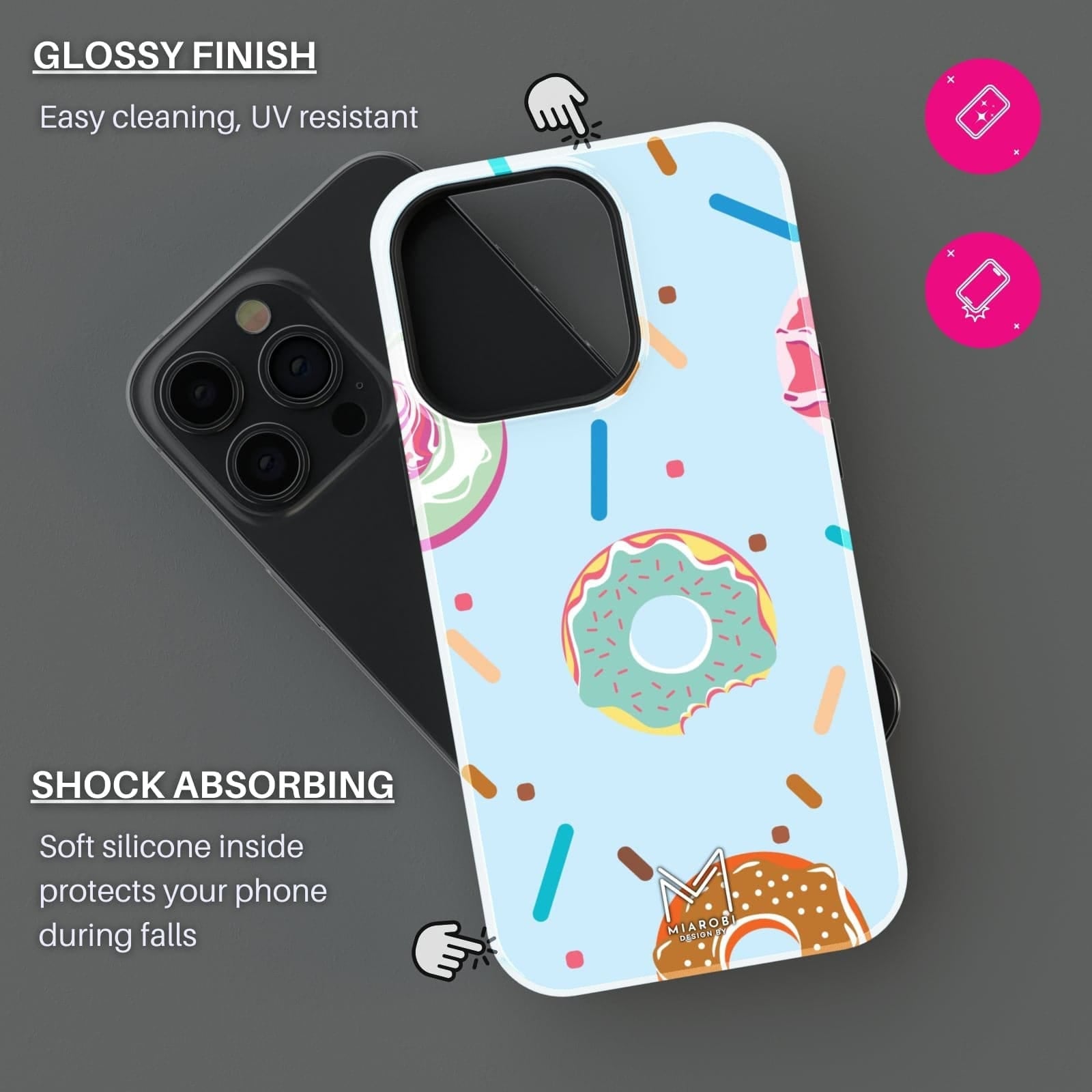 (Buy 1 Get 1 Free) Blueberry Sprinkle Phone Case For iPhone