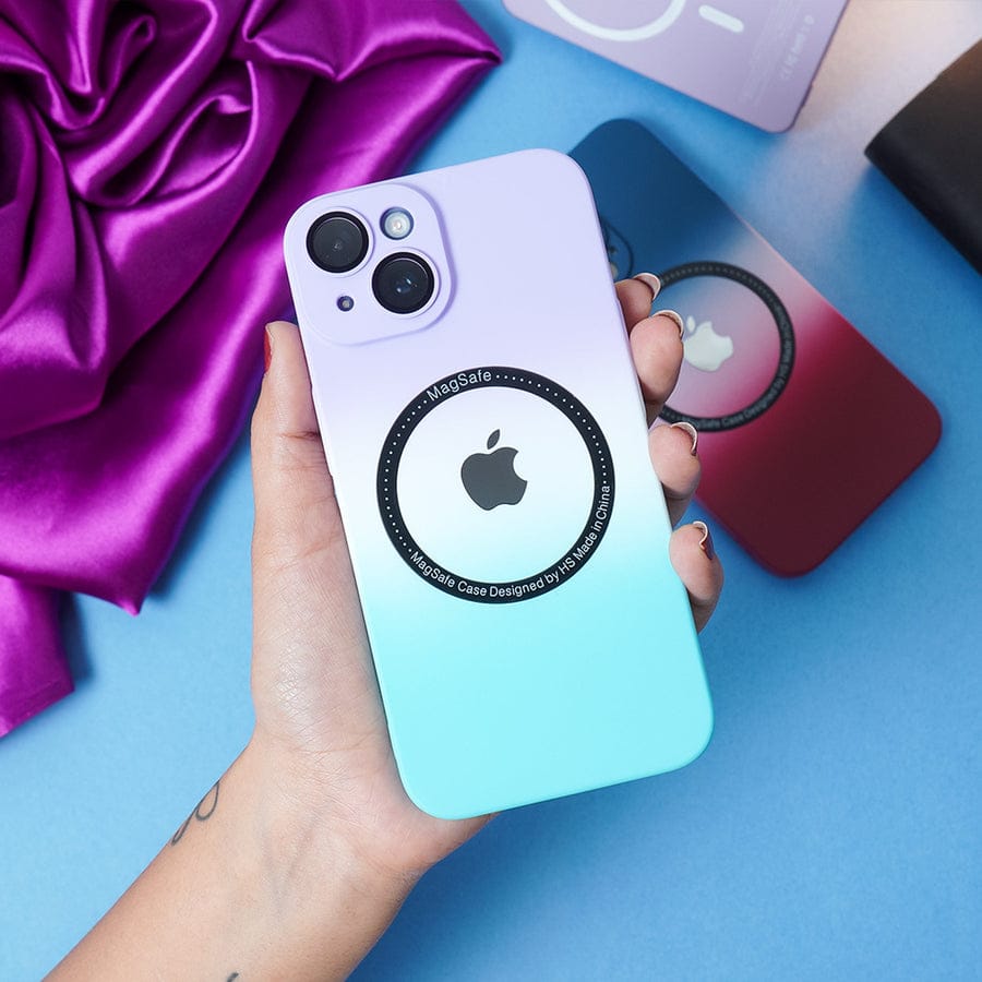 (Buy 1 Get 1 Free) Gradient Matte MagSafe With Logo Case- iPhone