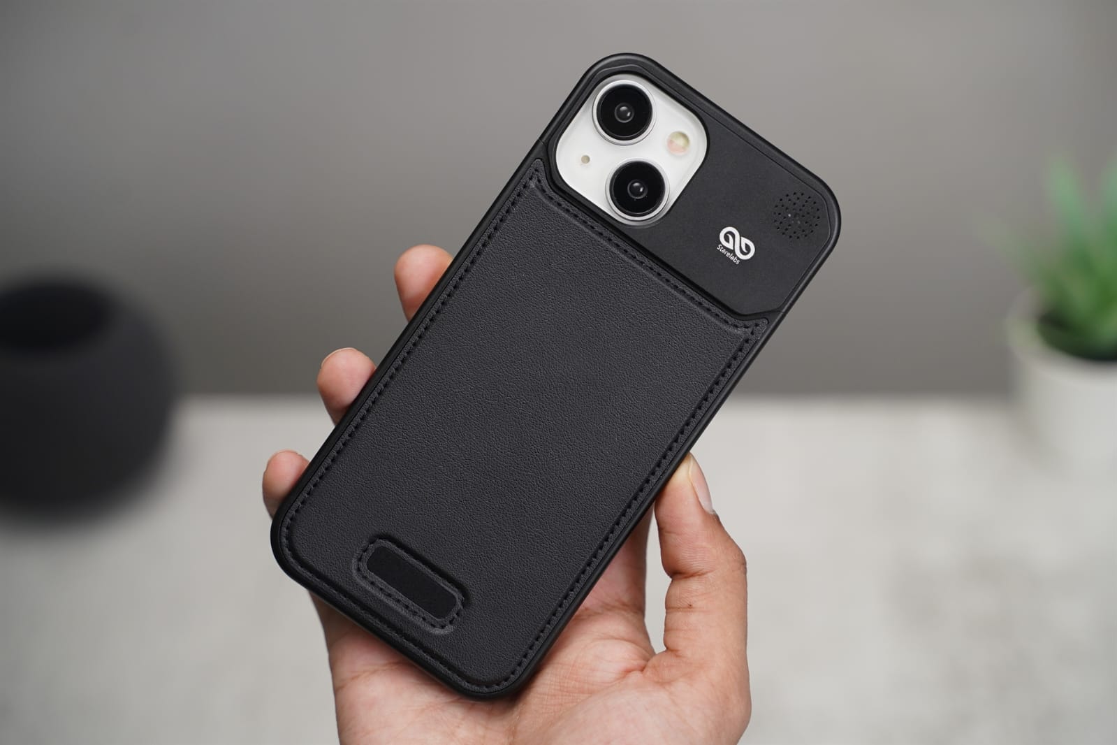 (Buy 1 Get 1 Free) Leather Case With Titanium Frame