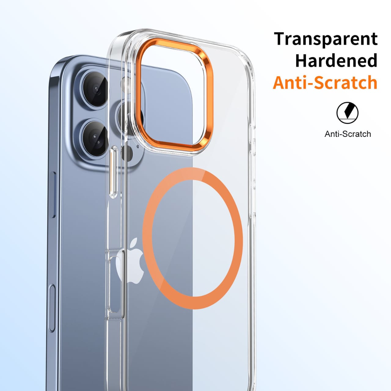 Metal And Clear Anti Yellow Combo Pack of 3 For iPhone