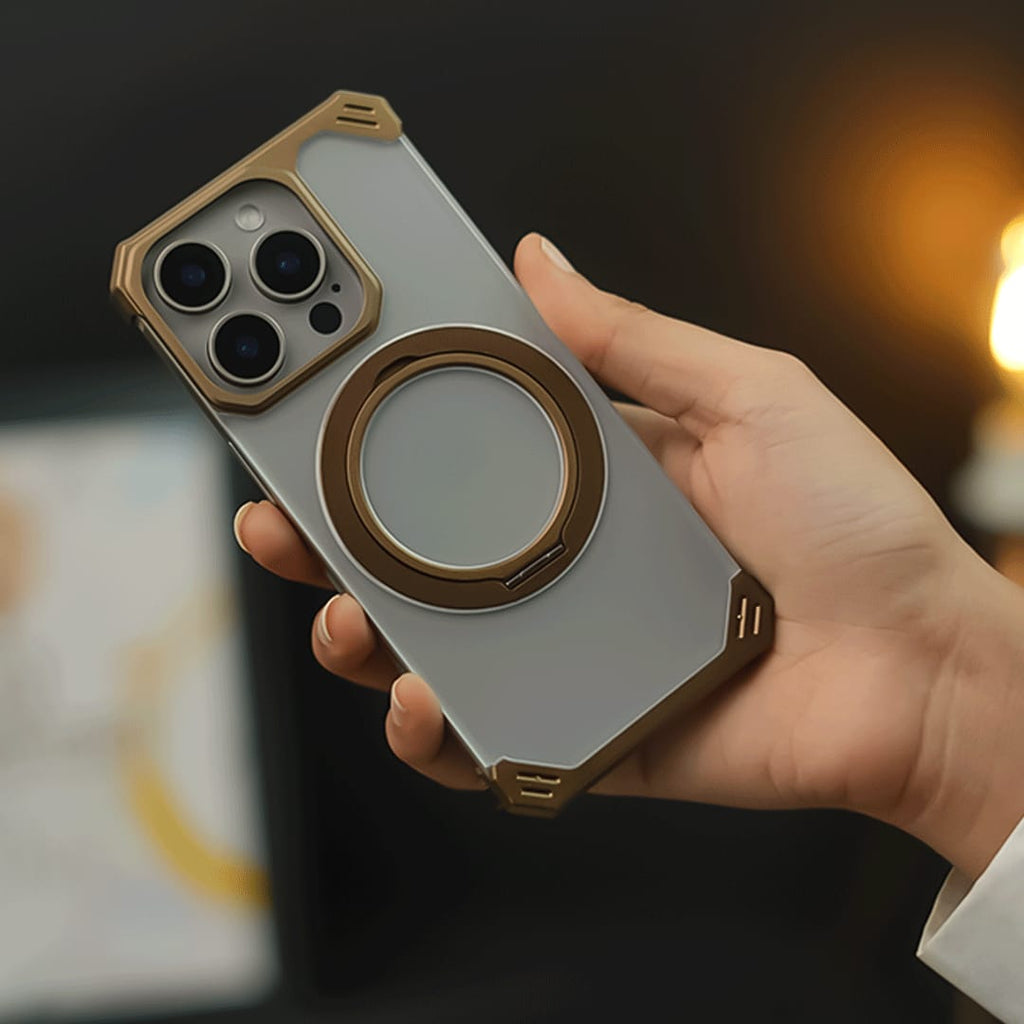 Metal And Clear Anti Yellow Combo Pack of 3 For iPhone