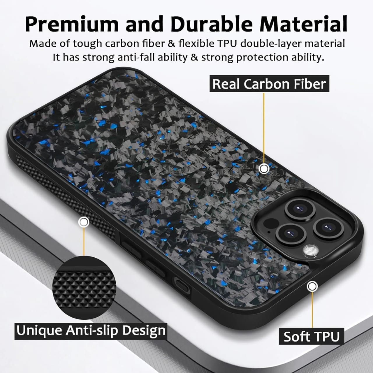 Metal And Clear Anti Yellow Combo Pack of 3 For iPhone